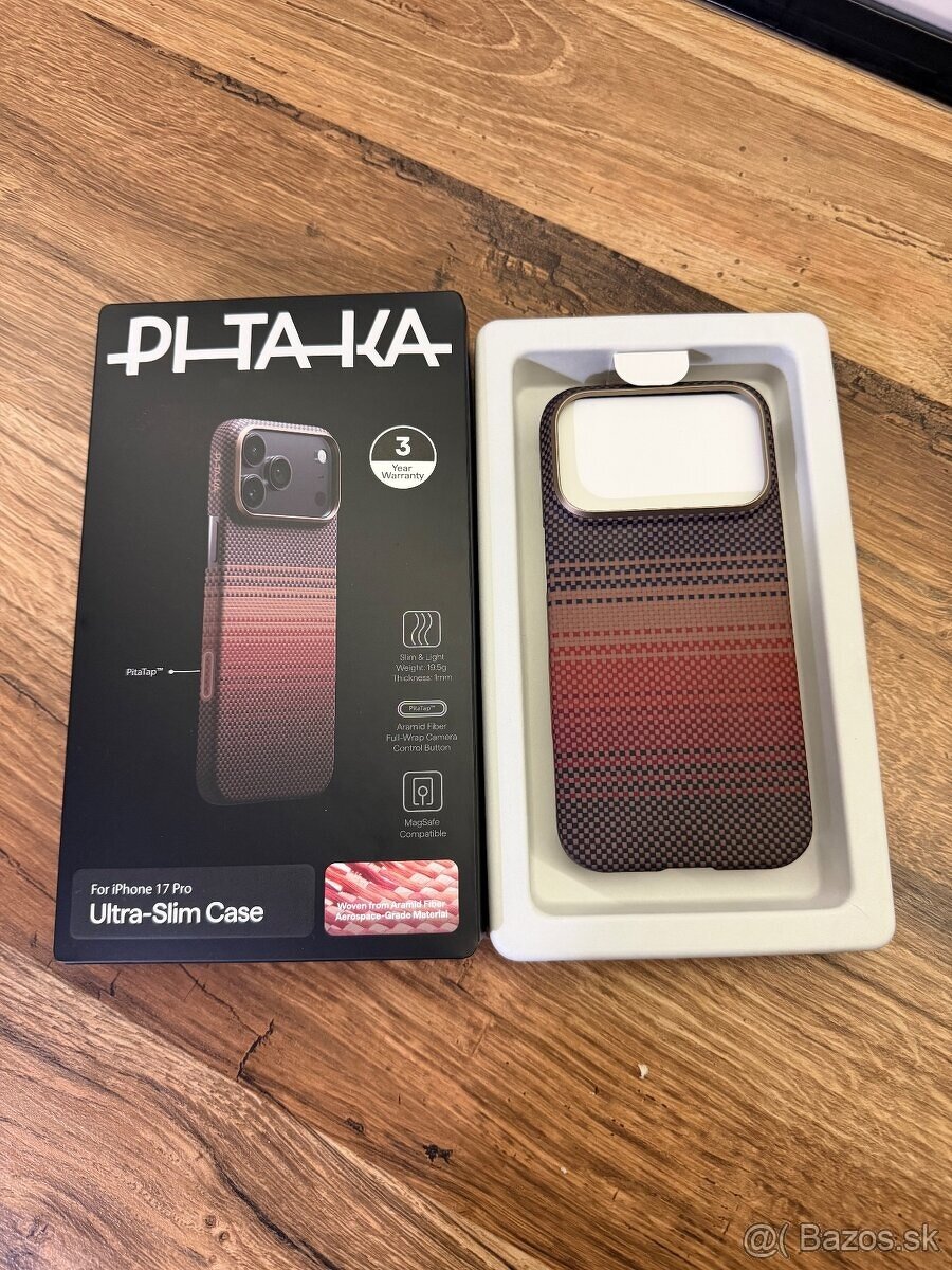 Predam nepozivany kryt PITAKA SLIM na Iphone 17 PRO,