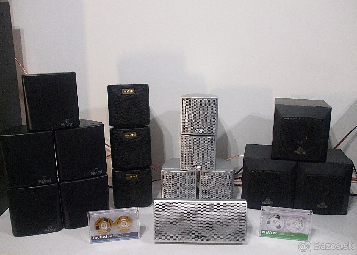 HiFi SATELITNE repro MAGNAT, CANTON, QUADRAL 2-PASMOVE, AB10