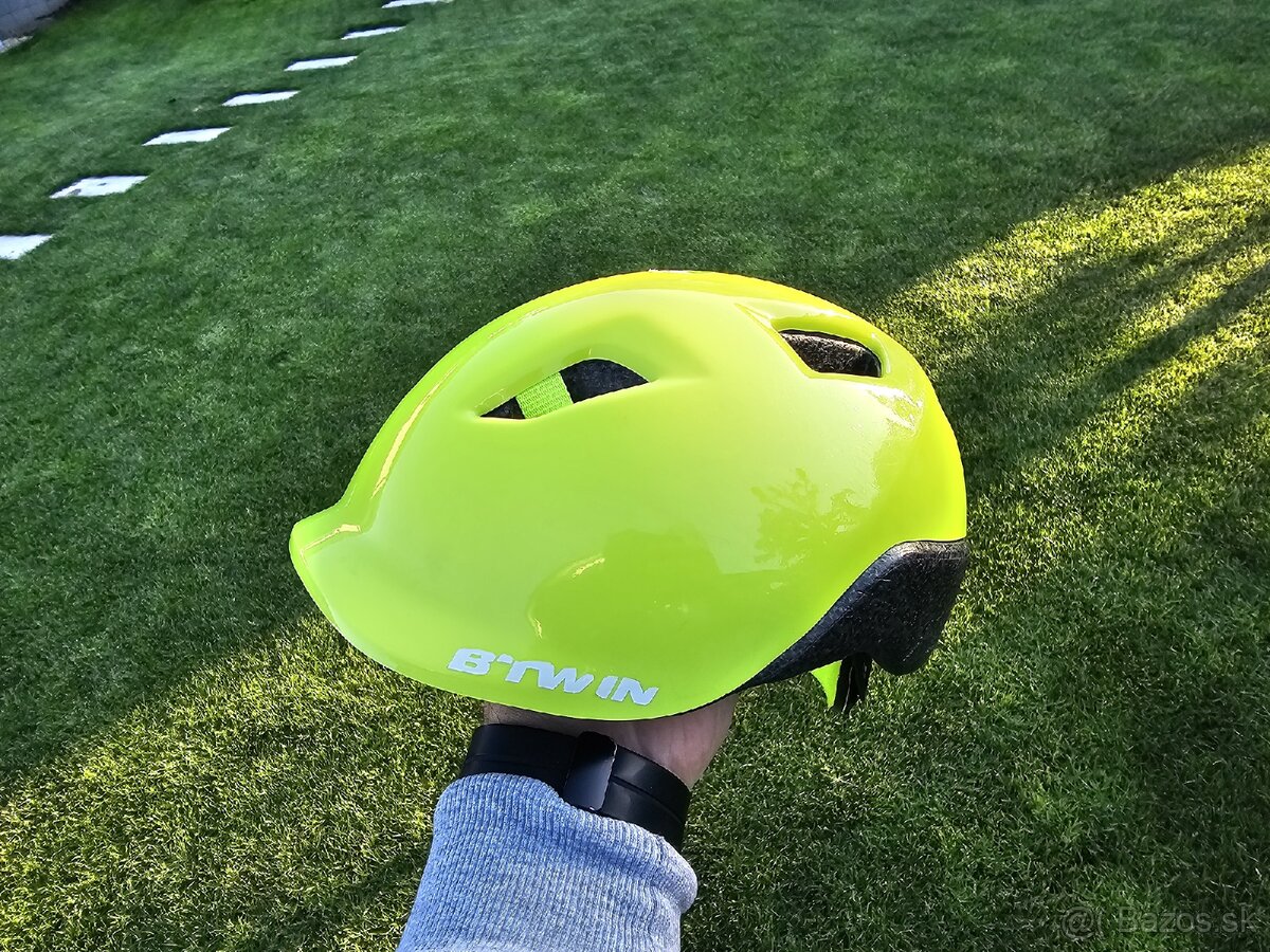 Detská cyklistická prilba 100 žltá
