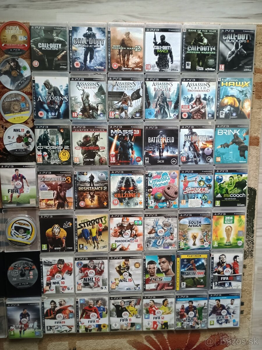 Predám hry na PS3 - 50 ks, 8 eur za kus - PlayStation 3