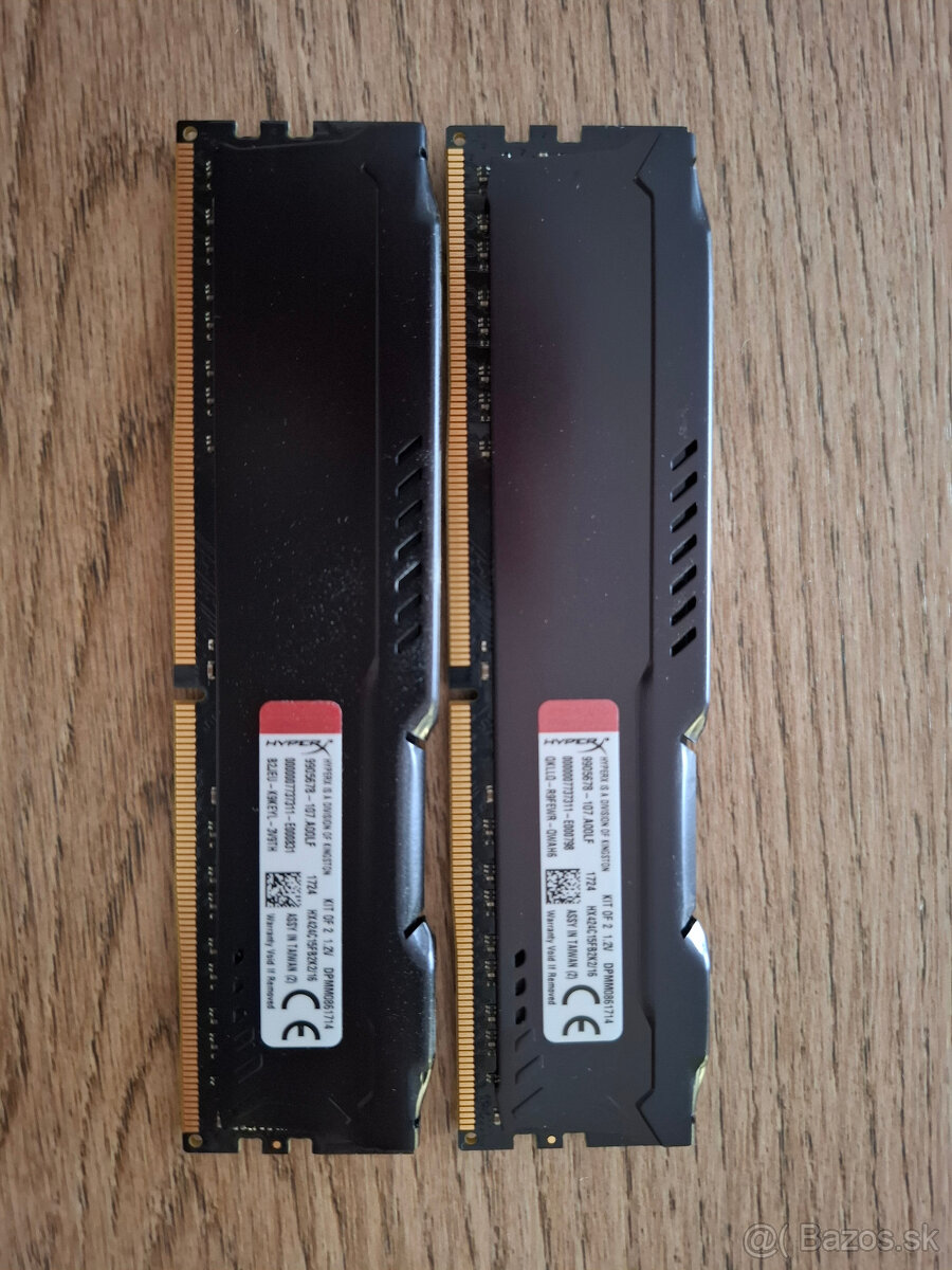 HyperX 16 GB KIT DDR4 2400 MHz CL15 Fury Black Series