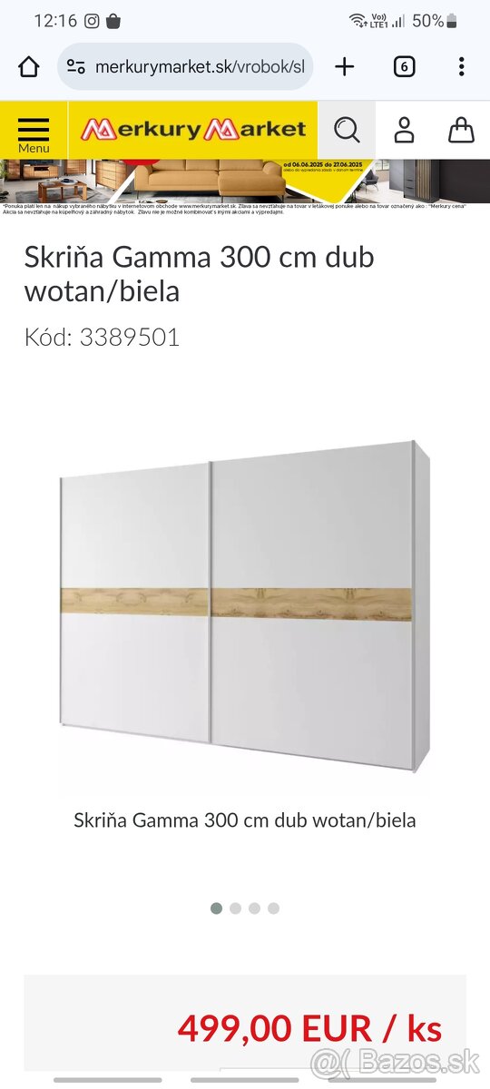 Skriňa Š=170cm, V=195, H=54cm