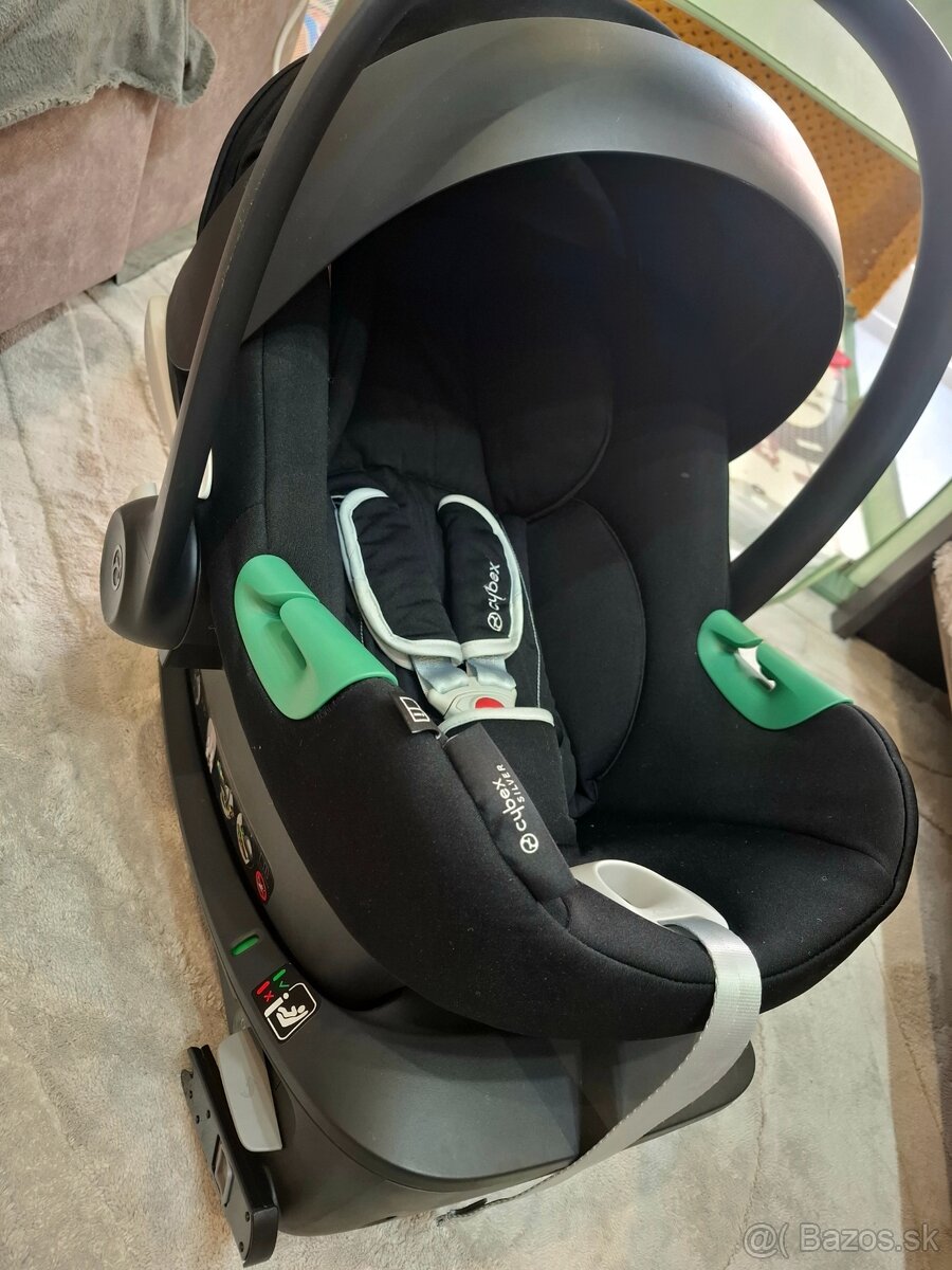 CYBEX Aton B2 i-Size vrátane Base ONE Volcano Black