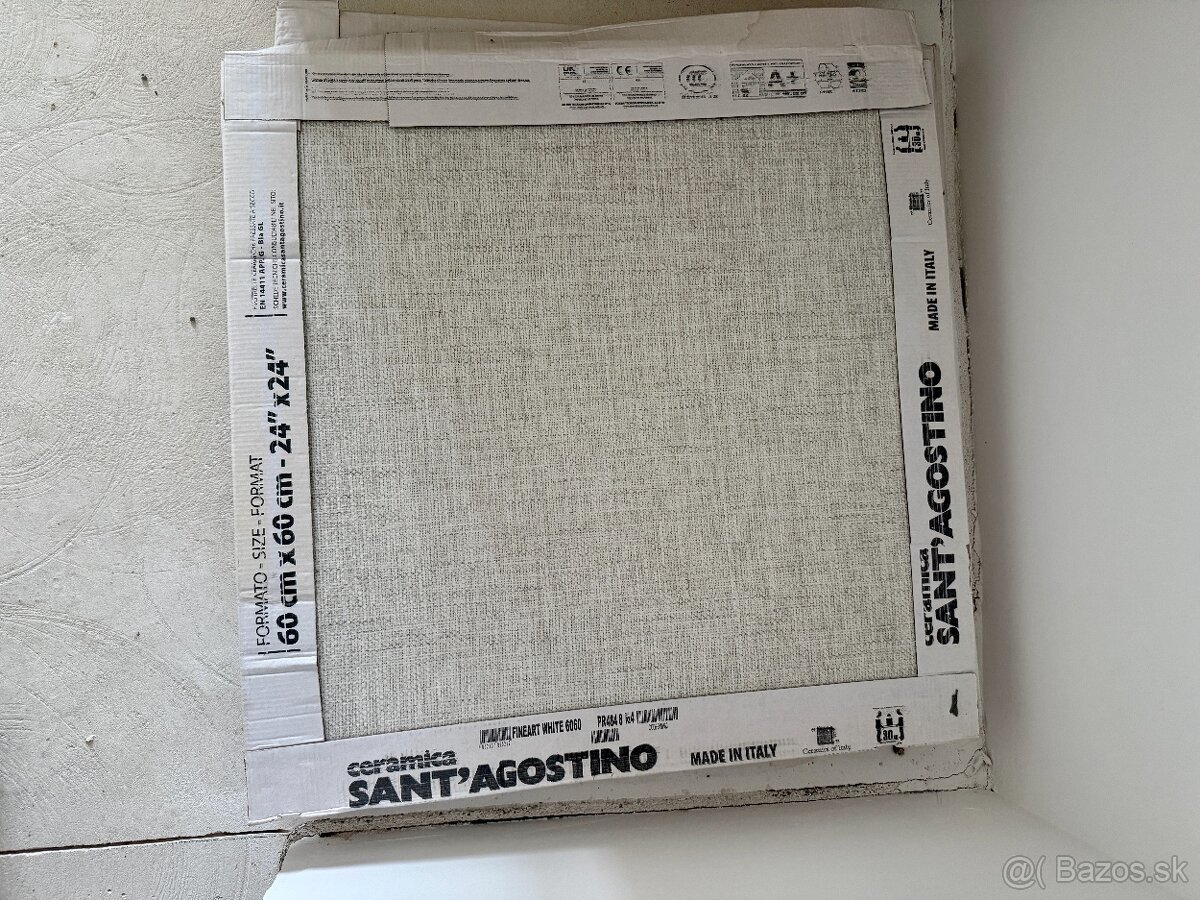 Obklad/dlažba Sant’ Agostino Fineart White, 60x60 cm