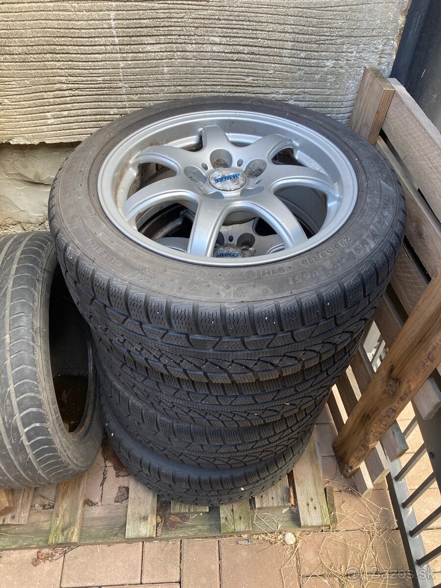 Predám zimné pneumatiky Petlas 205/50R16 s diskami
