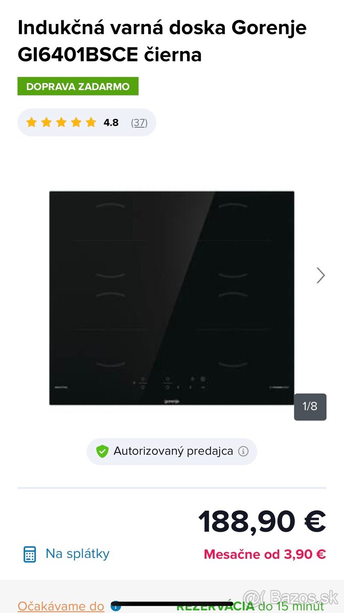 Gorenje indukčná varná doska