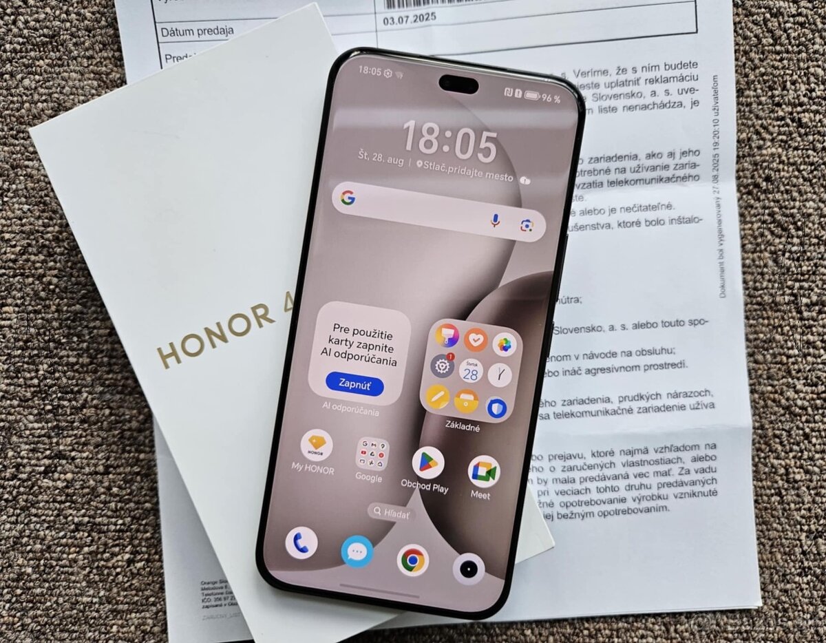 Honor 400 Pro 12GB / 512GB, cierny , top , zaruka , kryt