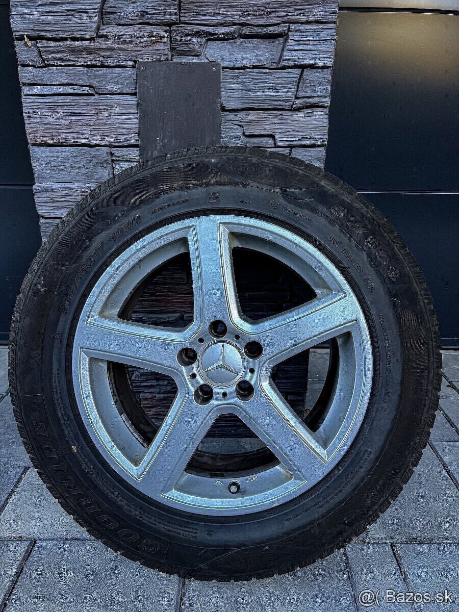 Alu disky Mercedes 5x112 + zimné pneu 235/65 R17