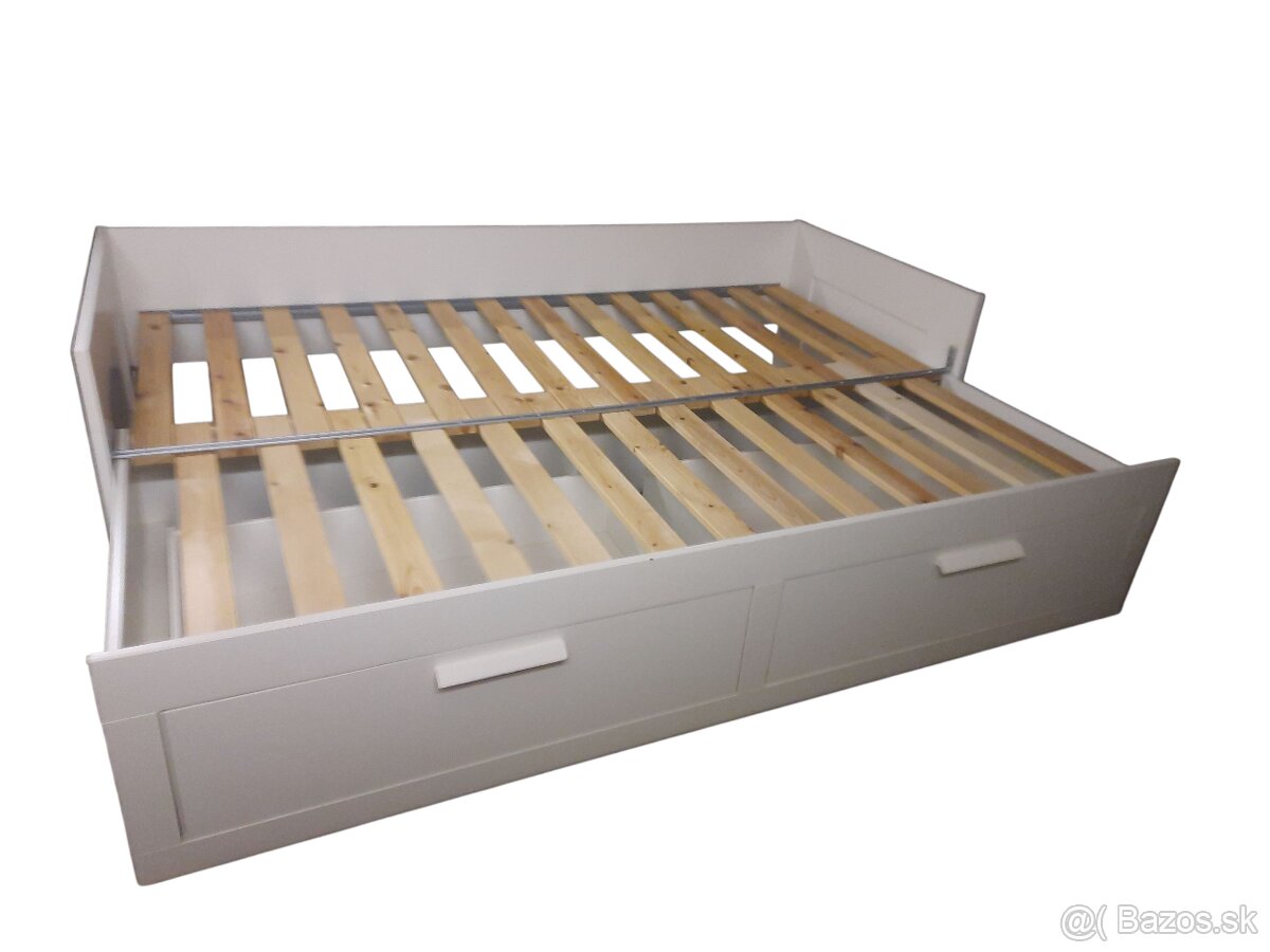 BRIMNES posteľ, rozkladacia