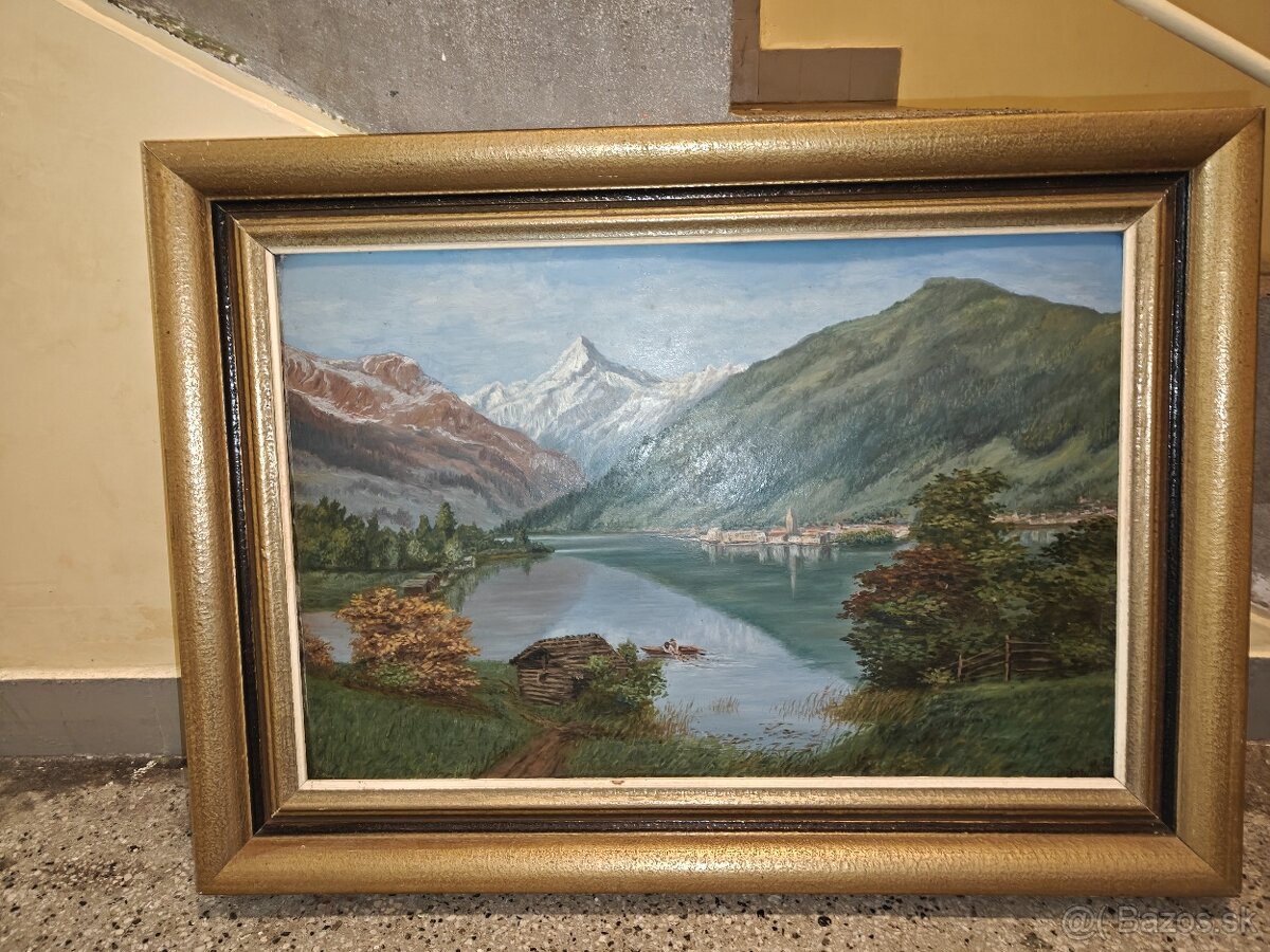 Starý obraz - rakúske Alpy