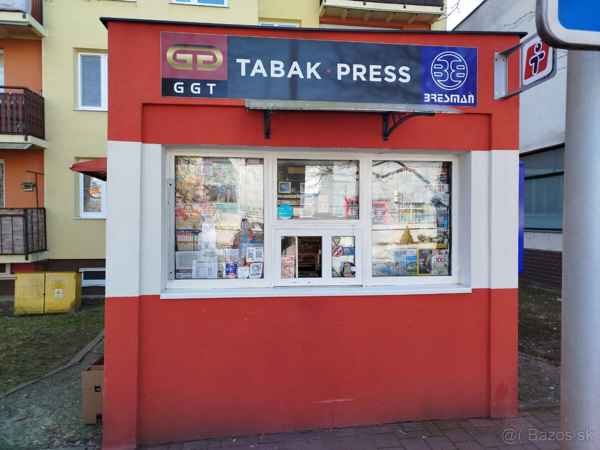 Stánok na prenájom.