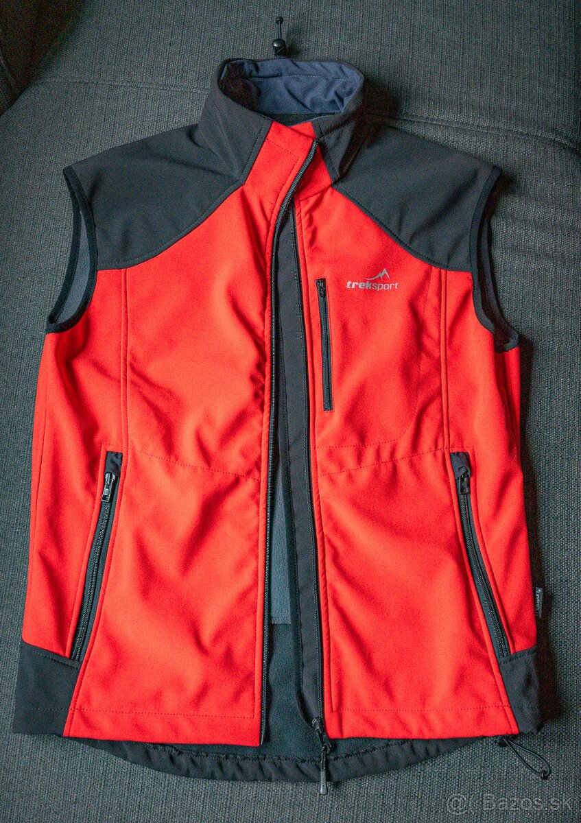 Treksport Shell Vest Man Red vel. M