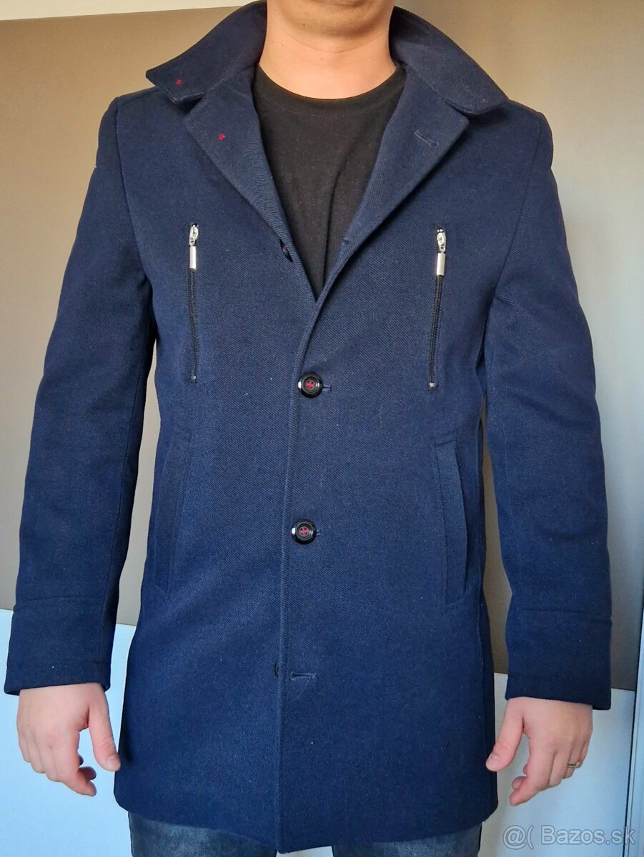 Pánsky modrý kabát