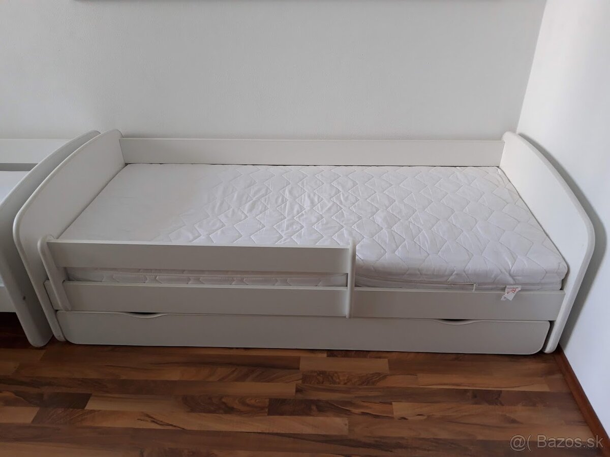 Detská posteľ zn. Ourbaby 180x80 cm – biela farba