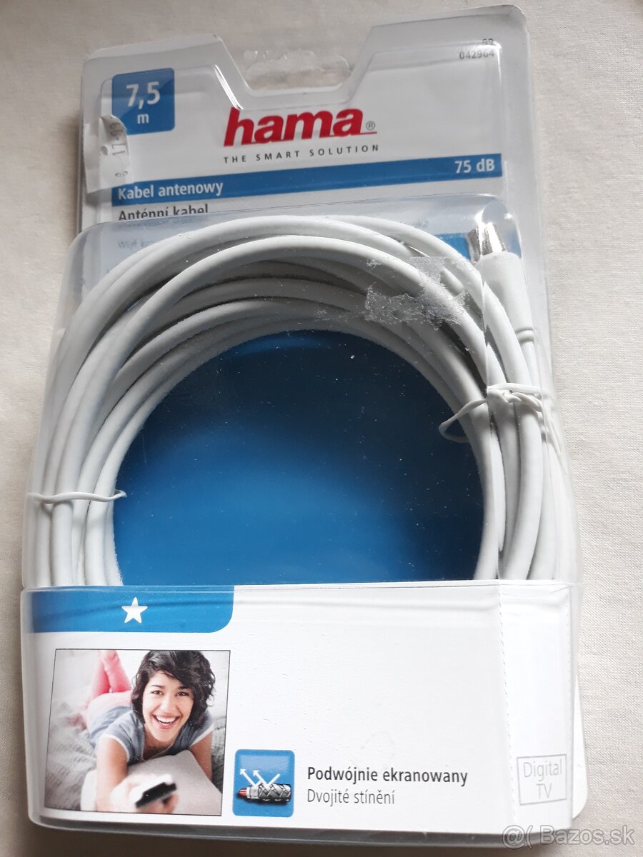 Nový anténny kábel - dĺžka 7,5 m