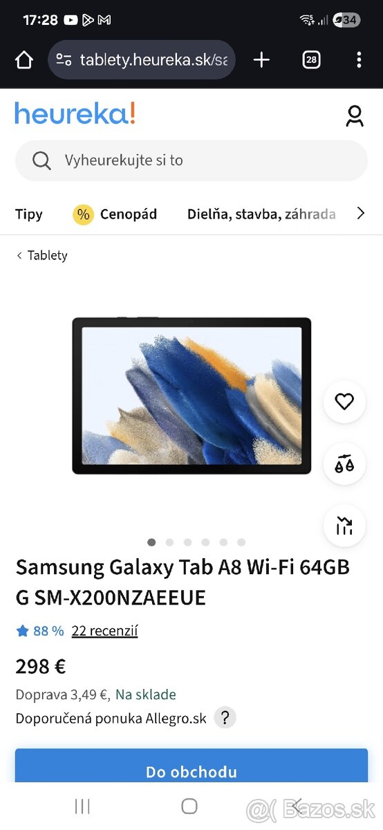 Samsung tab a8