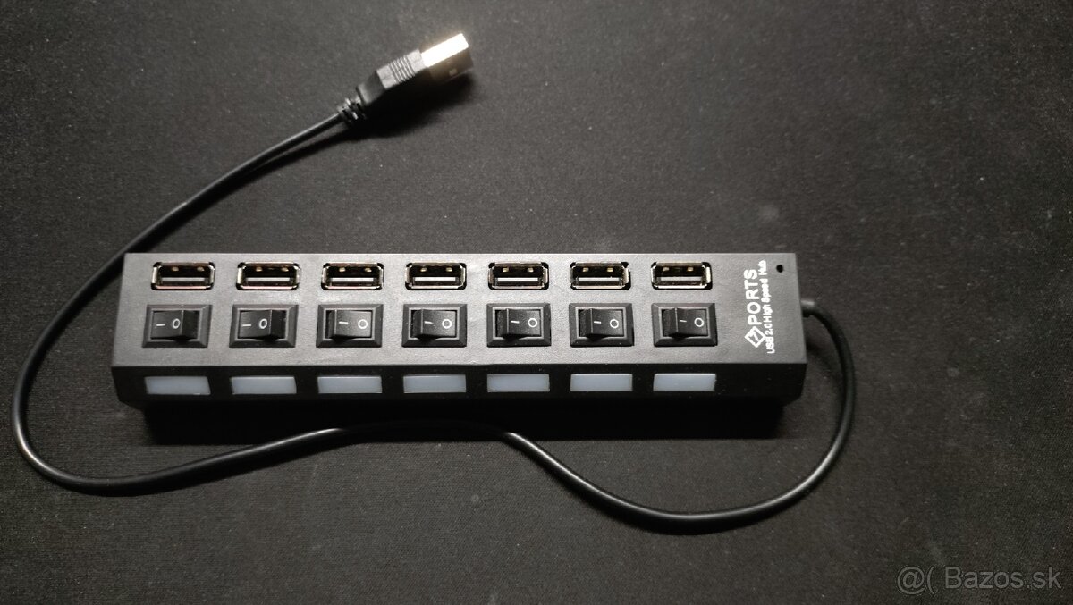 USB porty rozbočovač splitter