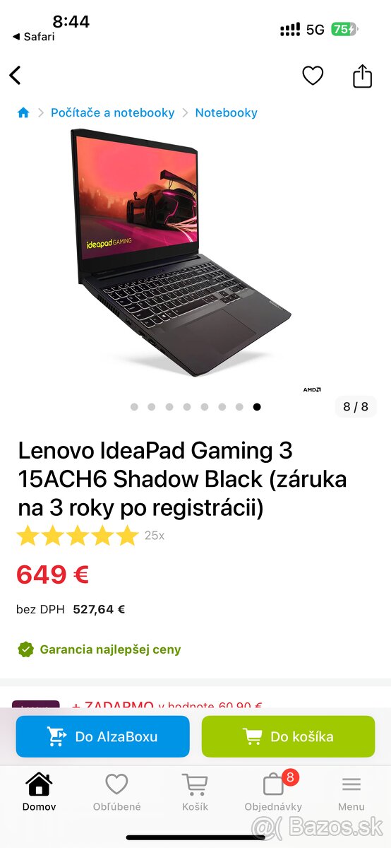 Notebook Lenovo Ideapad Gaming 3