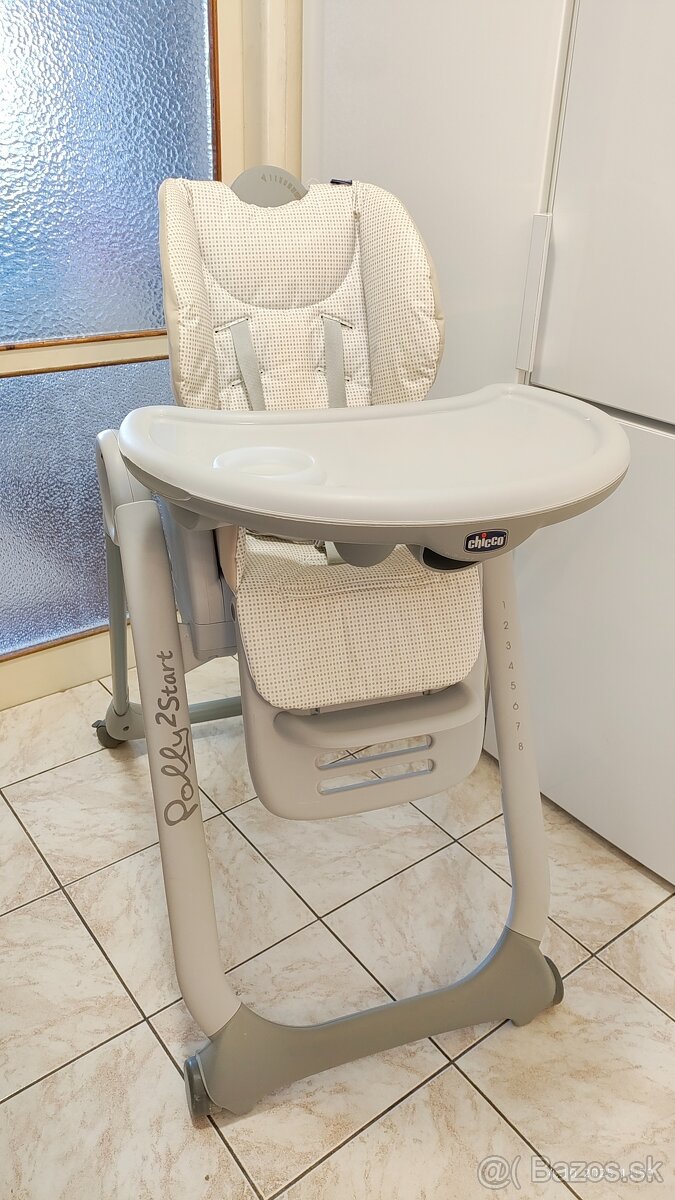 Detská jedálenská stolička Chicco Polly 2 start – skvelý sta