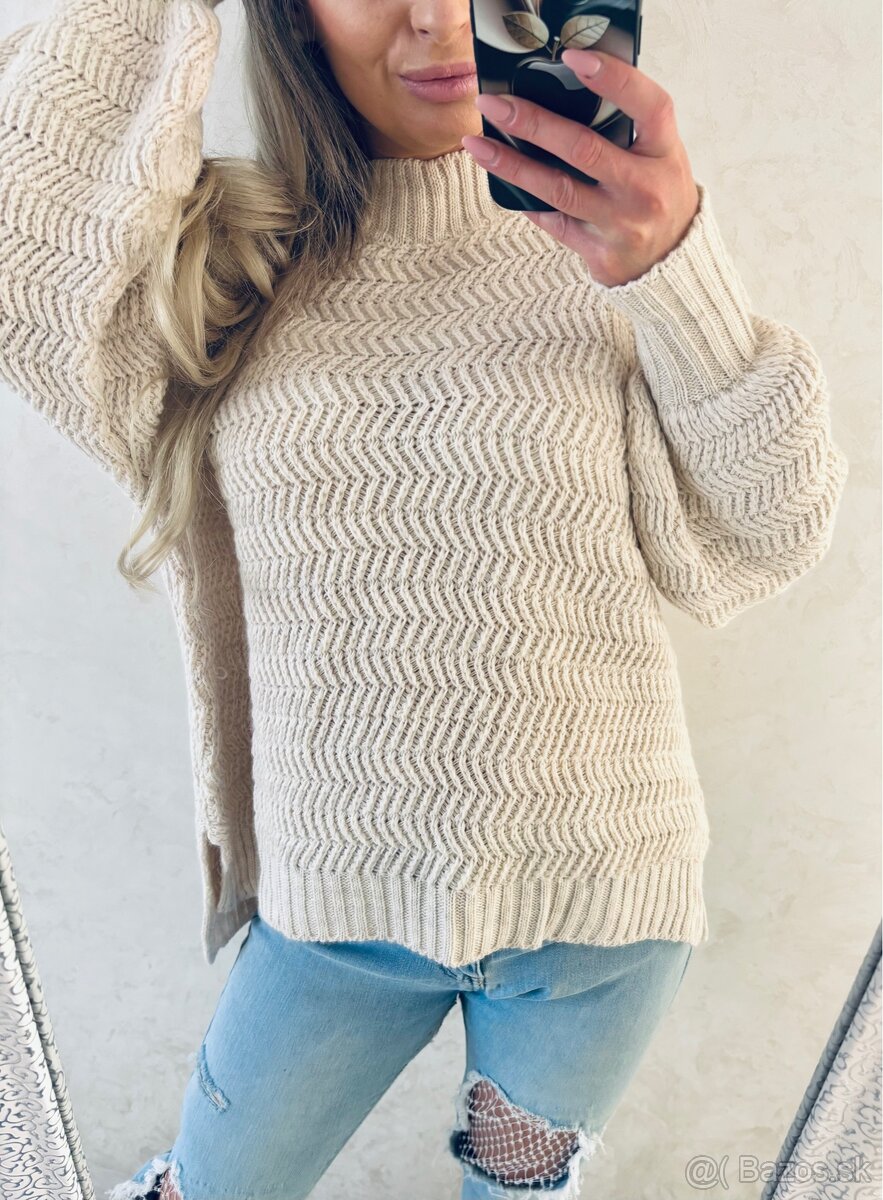 Damsky pulover taupe