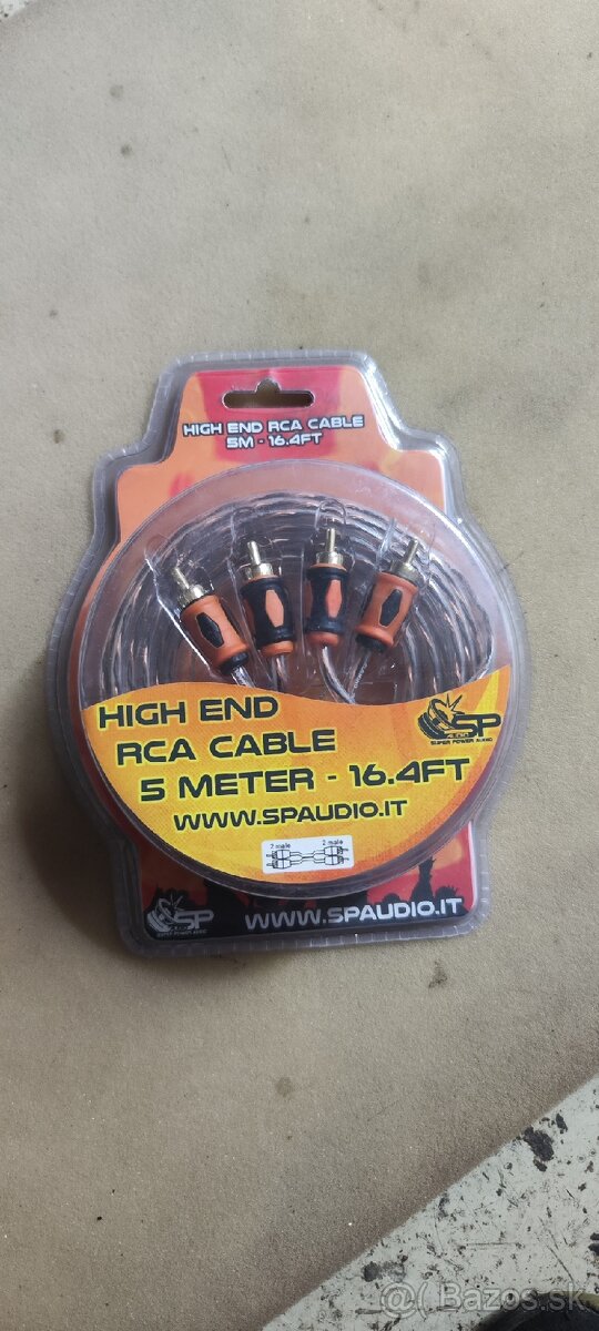NOVÉ High End RCA Káble SP AUDIO (5m, 2 kanály)