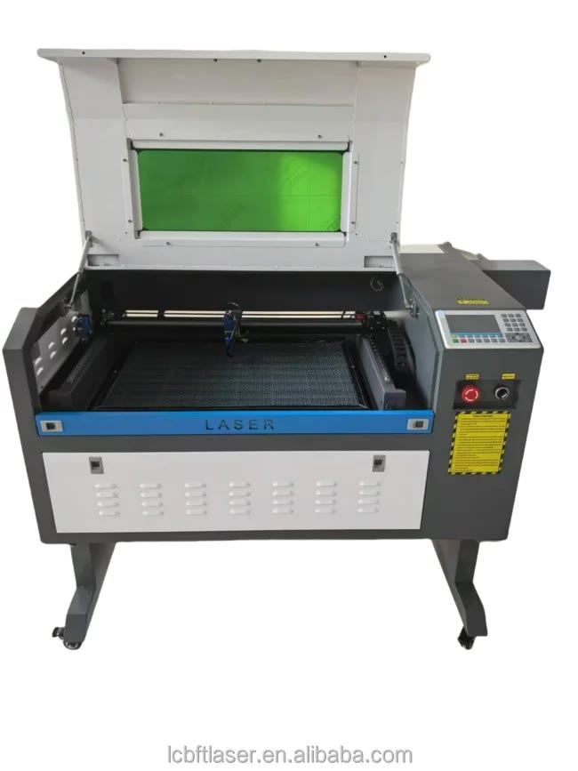 Laserová gravírka 100w, 60x40cm plocha, Ruida