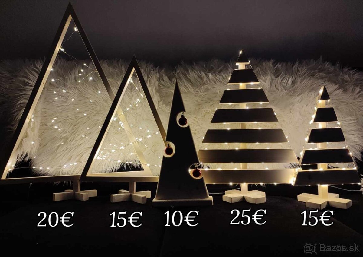 Vianočné dekoračné stromčeky