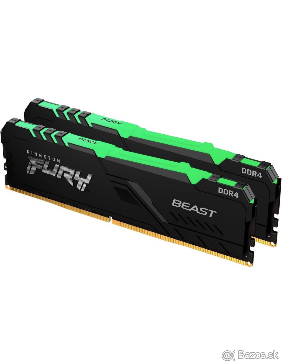 Kingston 2x FURY 16 GB KIT DDR4 3600 H L1 Beast RGB