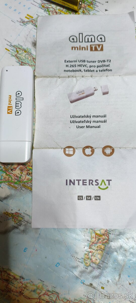 Predám ALMA miniTV, DVB-T2, USB přijímač