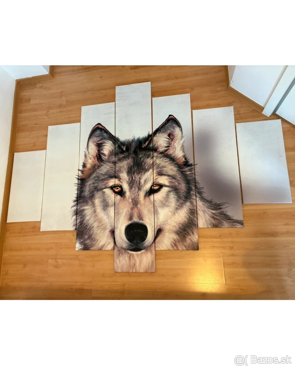 7 dielny obraz na stenu VLK