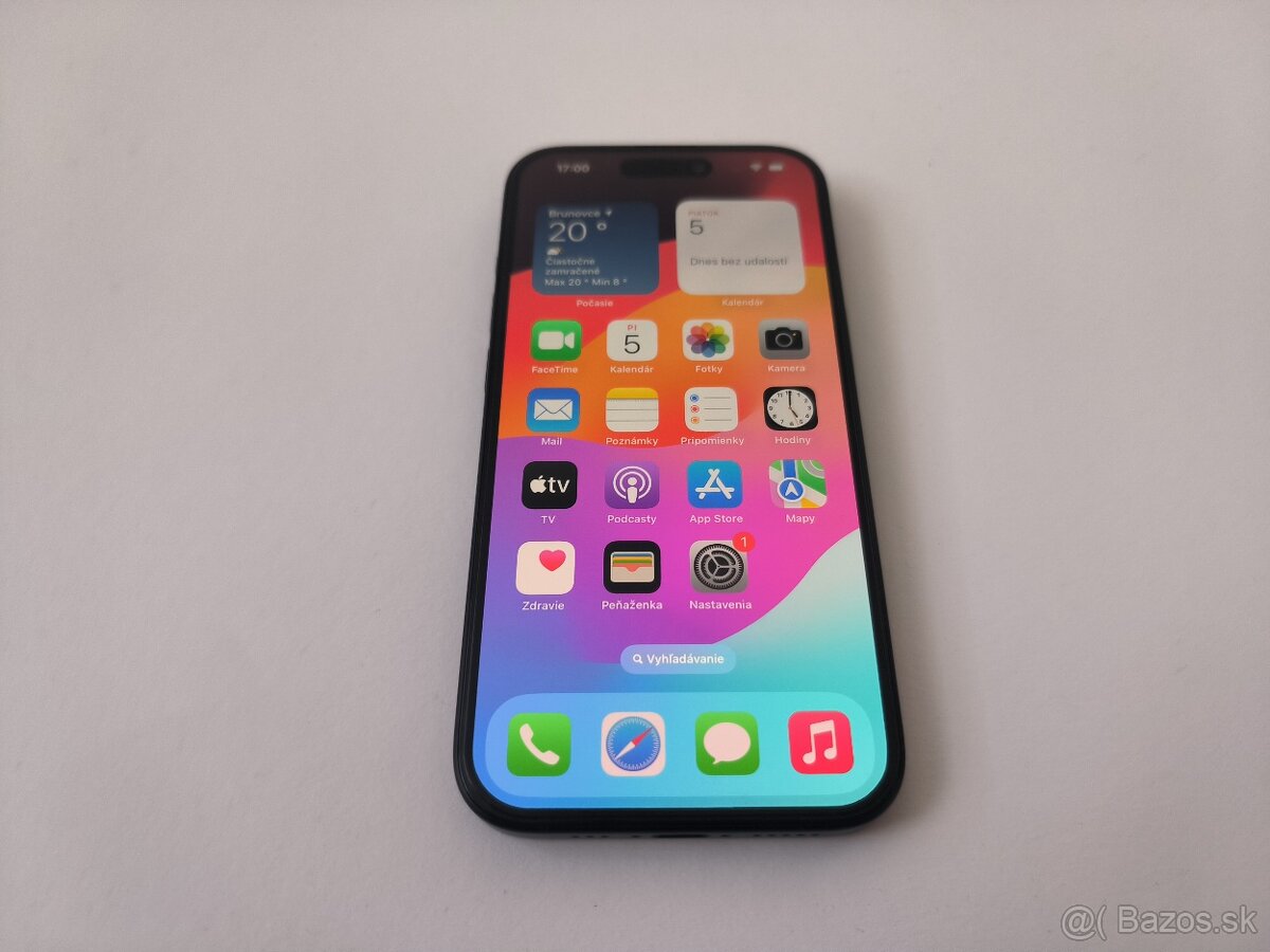 apple iphone 15 128gb Midnight / Batéria 100%