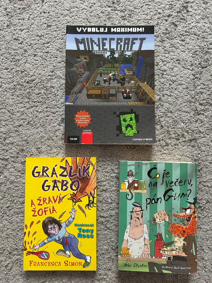 Detské knihy Minecraft, Grázlik Gabo …