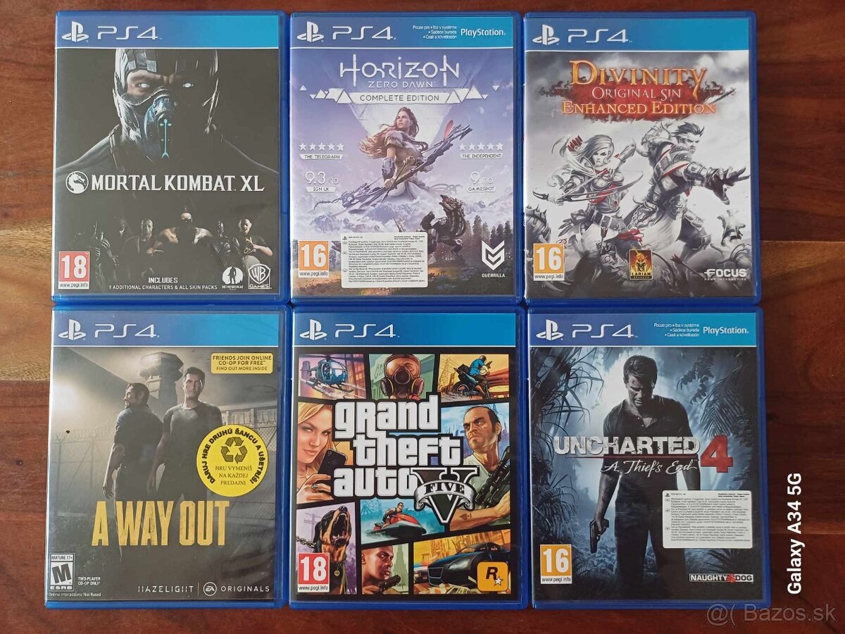 Predam hry na PS4