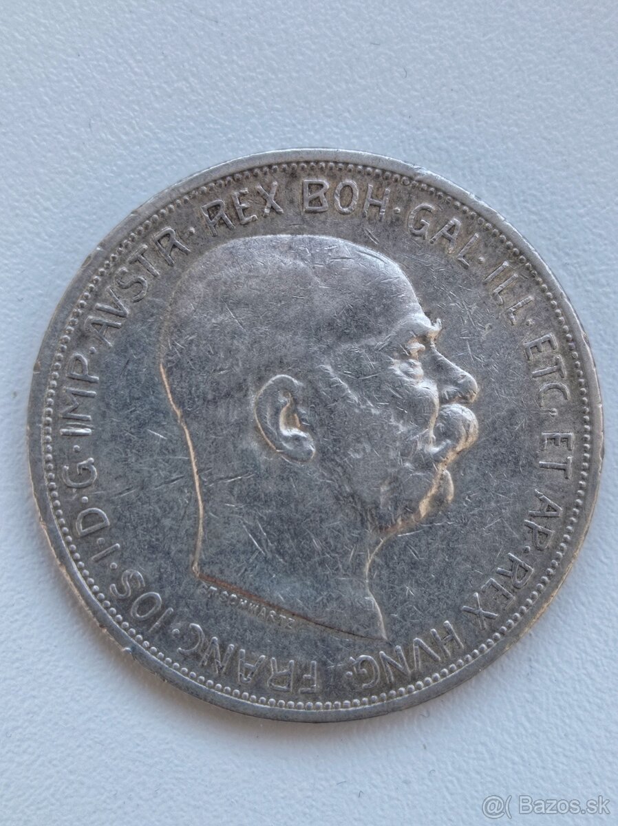 5 Korún FJ I. 1909 Swartz Rakúsko - Uhorsko