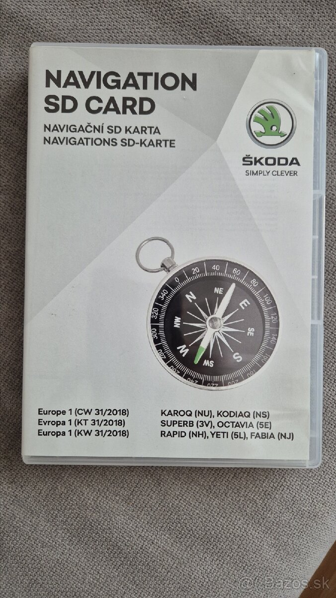 Navigacie-SD karty a CD pre VW,Audi,Škoda a Seat