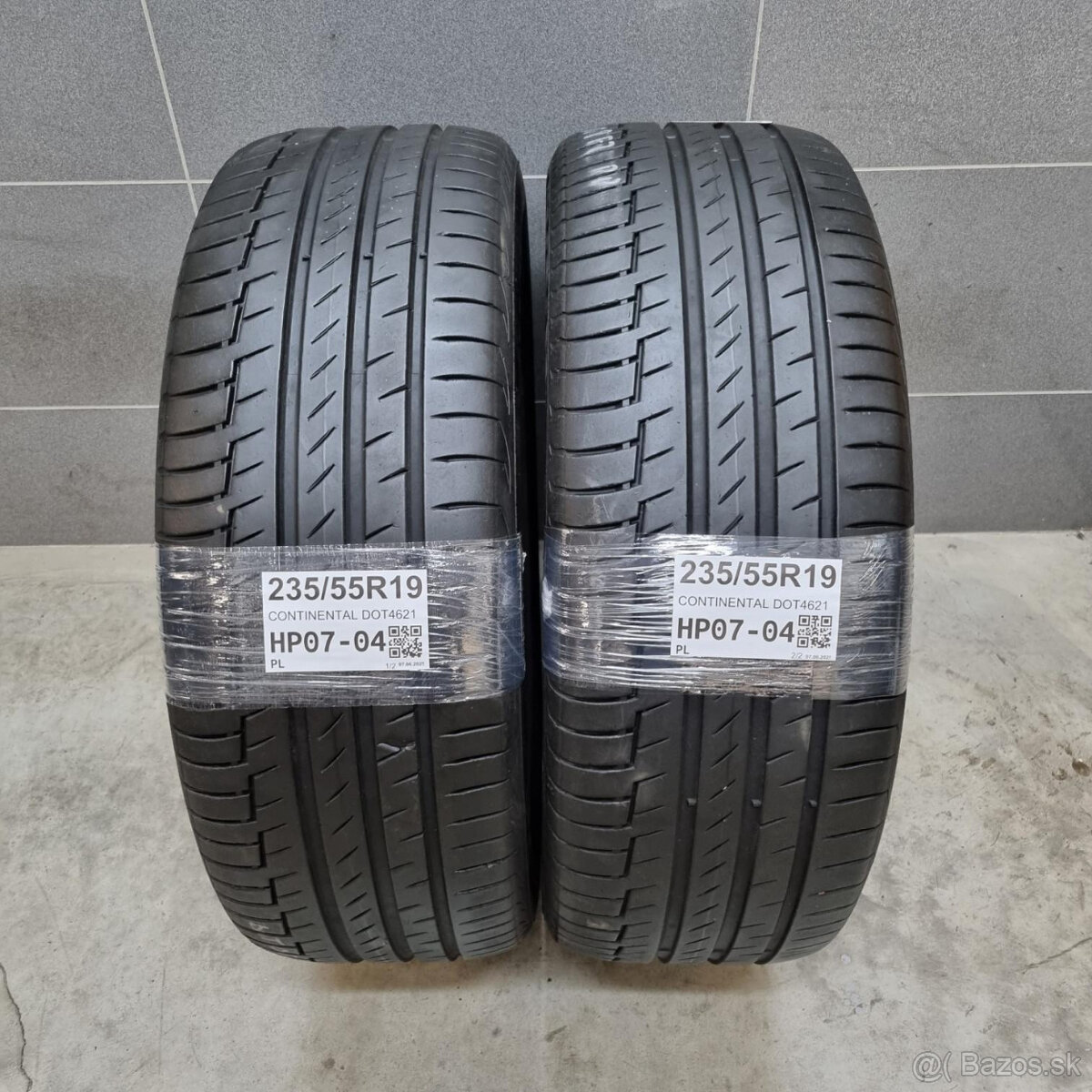 Letné pneumatiky 235/55 R19 CONTINENTAL DOT4621