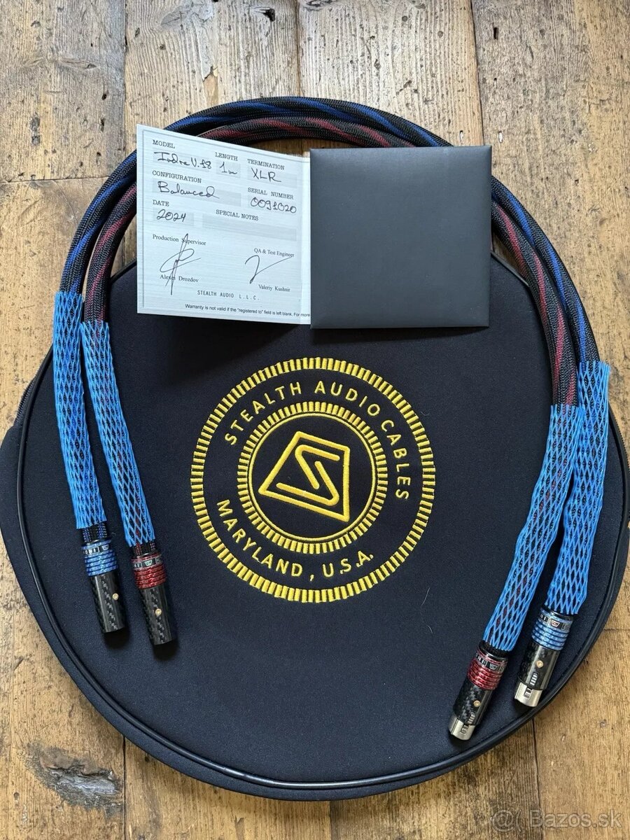 Stealth Audio Indra V18 XLR 1m