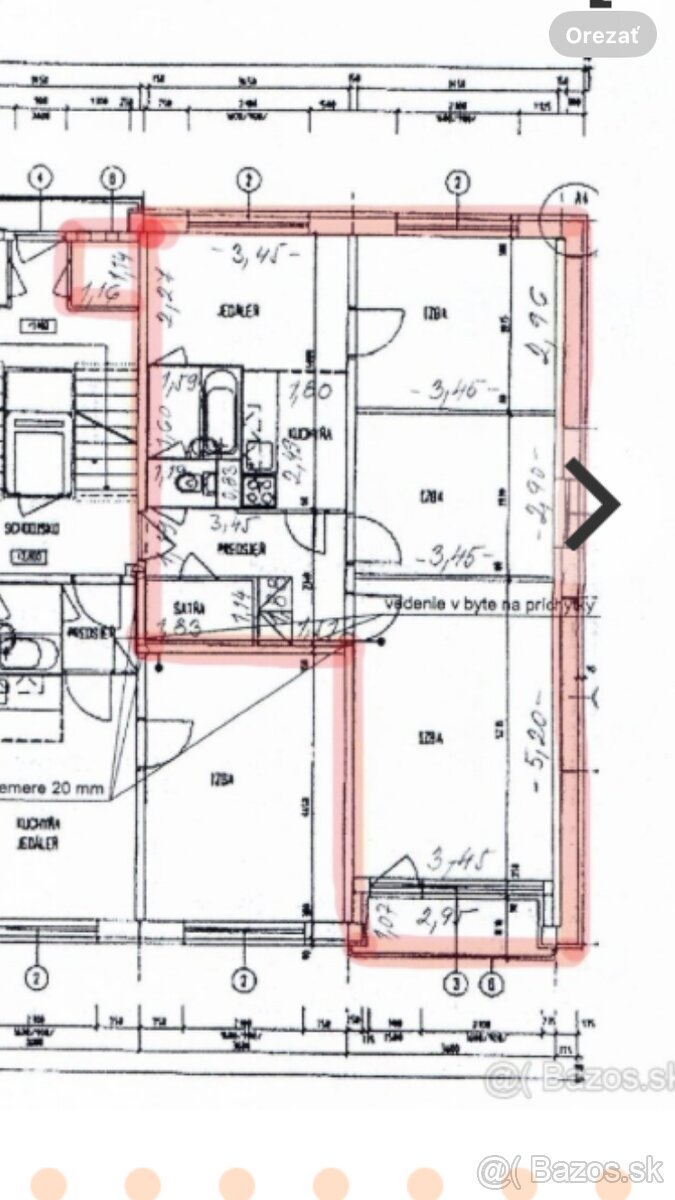 Predam 3 izbovy byt Martin Sever