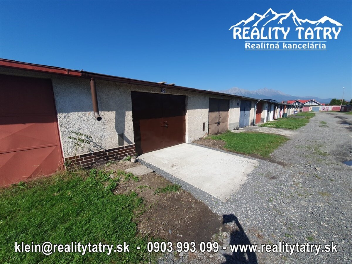 Garáž - Skladový priestor vo Svite 27 m2 na ul. Záhradná TOP