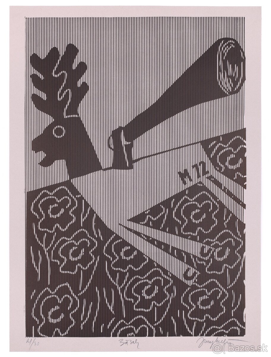 Juraj Meliš: Zásah (linorez)