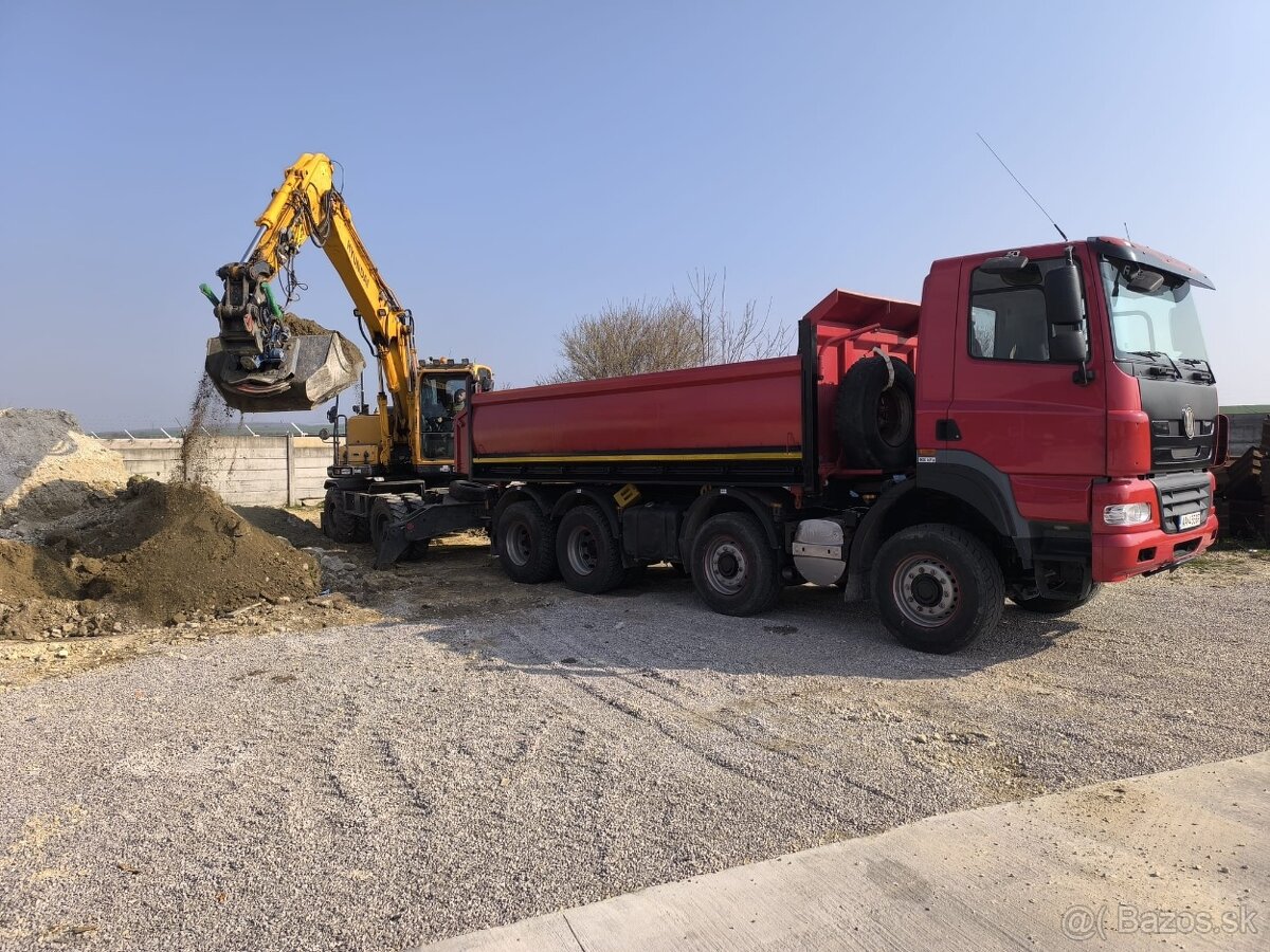 Výkopové a zemne práce-kolesový bager, minibager