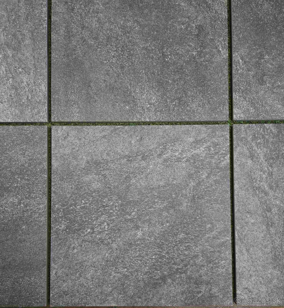 Dlažba veľkoformát 90x60, hrubka 2cm, aj na terče, antracit