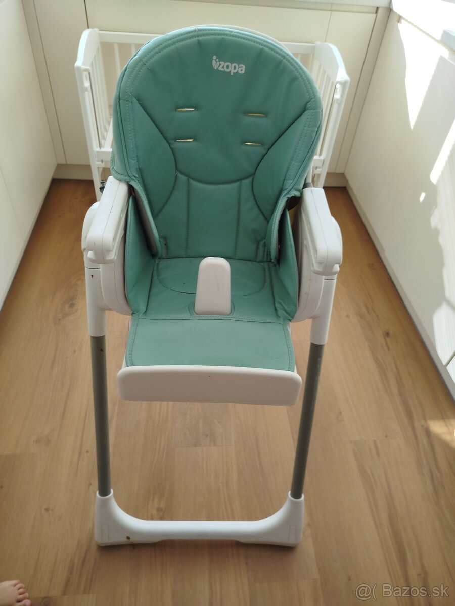 Detská stolička ZOPA Ivolia Silver Green
