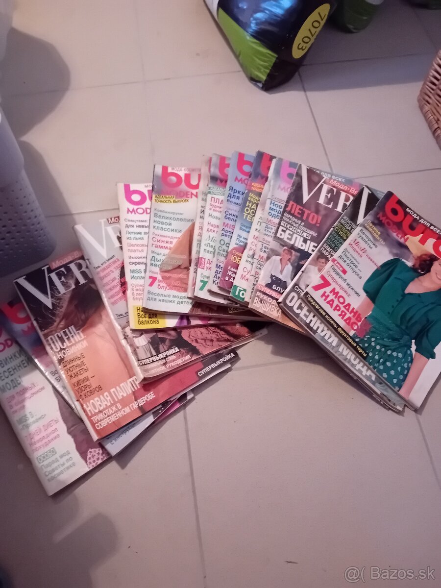 Starsie Ruske casopisy Verena a Burda