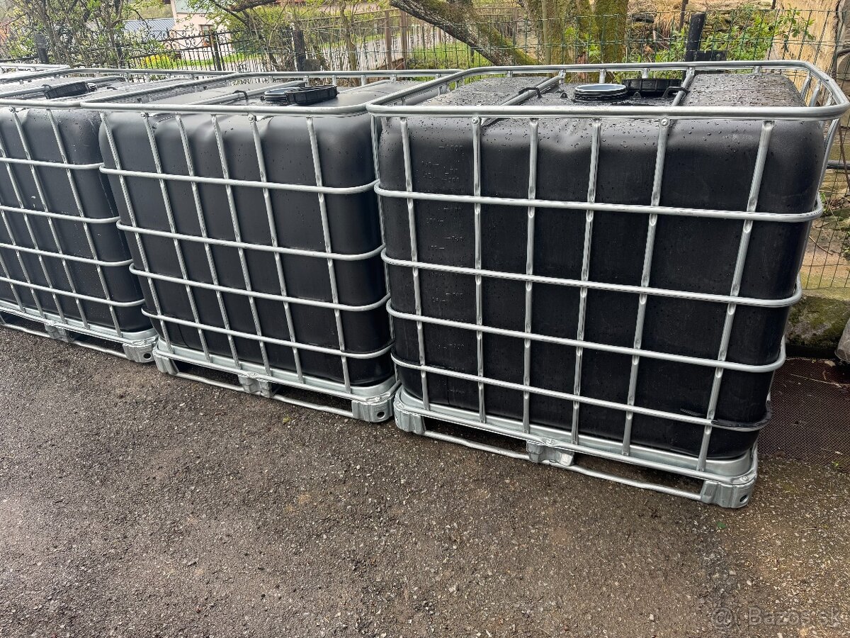 IBC 1000l Cierny Kontajner Anti-Riasovy, Nadrz, Kada, SB,PO