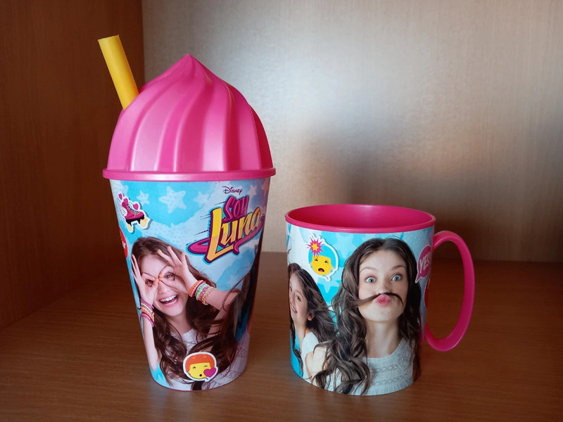 Soy Luna plastový pohár so slamkou a hrnček - cena spolu