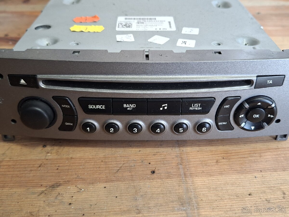 Originálne autorádio Peugeot 308 I (07–13) – 96784954XH02
