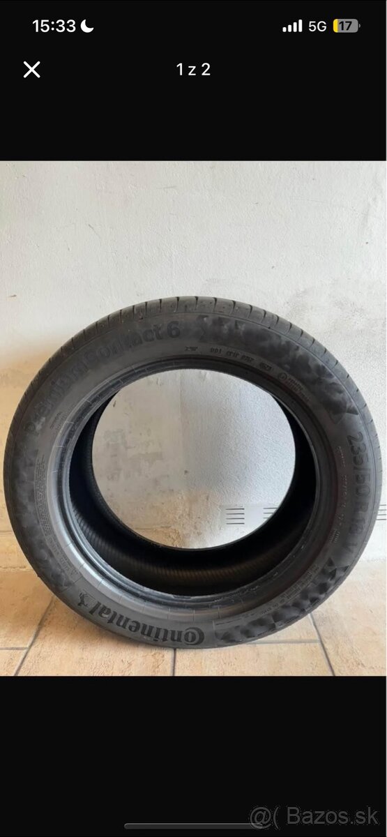 Pneumatiky continental premium contact 6 letné