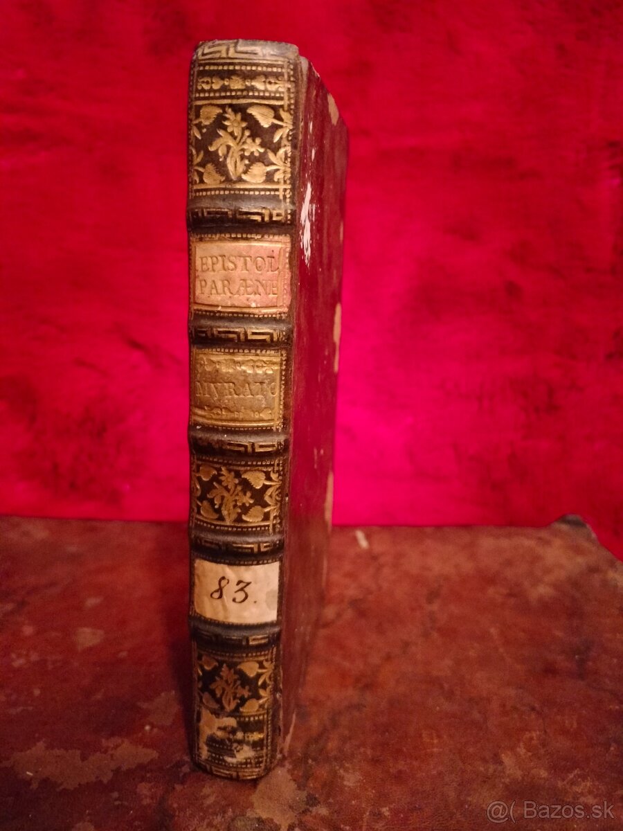 Stara vzácna kniha 1765 Obrázky