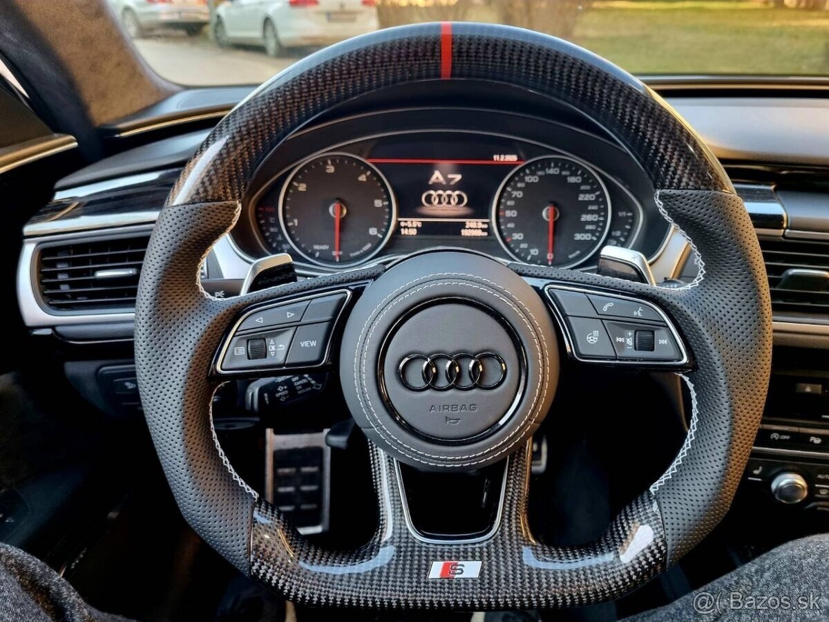 Karbonovy volant audi komplet s airbagom a montažou